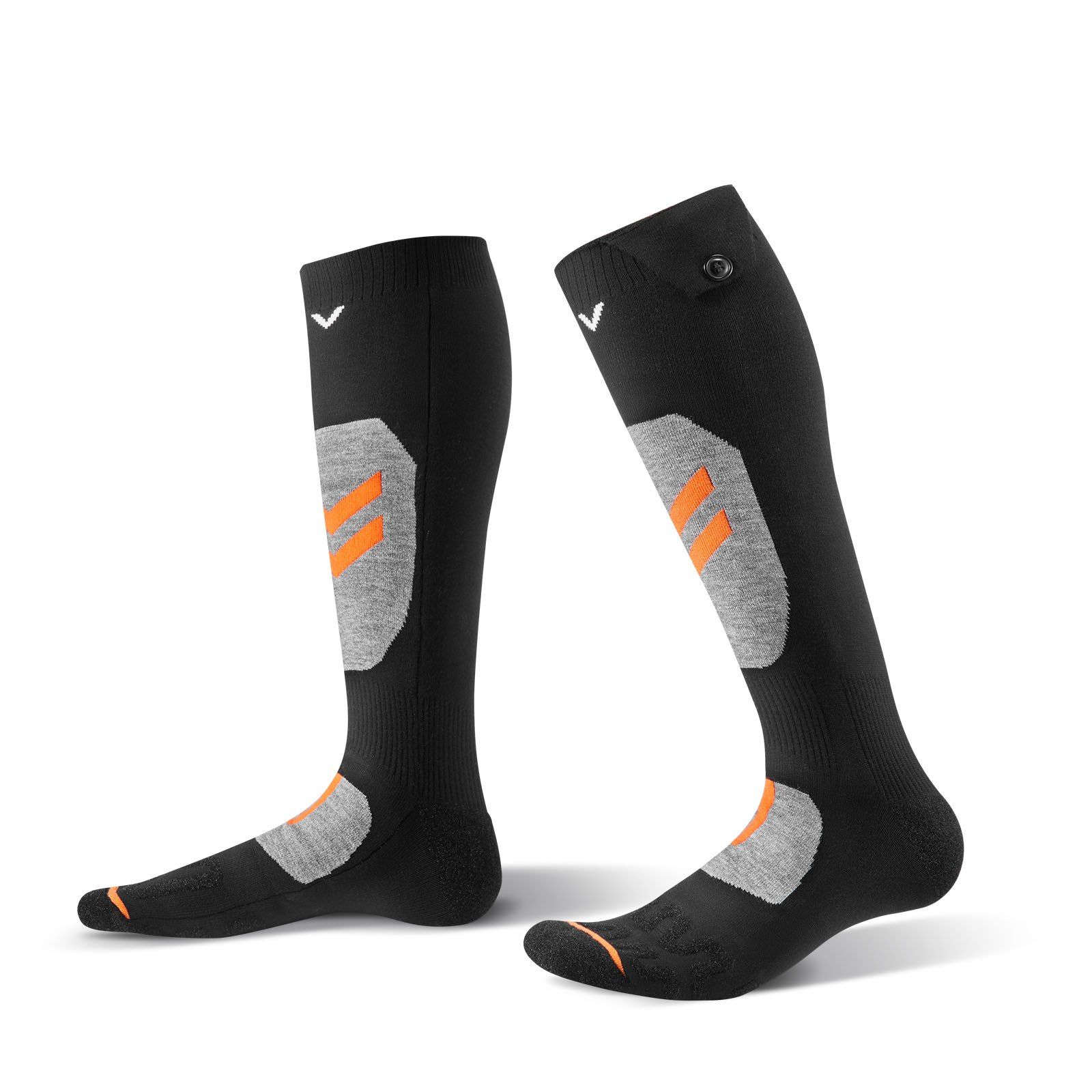 VEVOR Heated Socks, Small Size, 5000mAh Battery Rechargeable Heating Socks with 4 Heating Levels, Electric Heated Sock with APP Control for Men Women