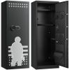 VEVOR 10-12 Gun Safe, Long Gun Cabinet for Rifles and Pistols, Quick Access Rifle Safe with 4 Pistol Pockets and 3 Adjustable Racks