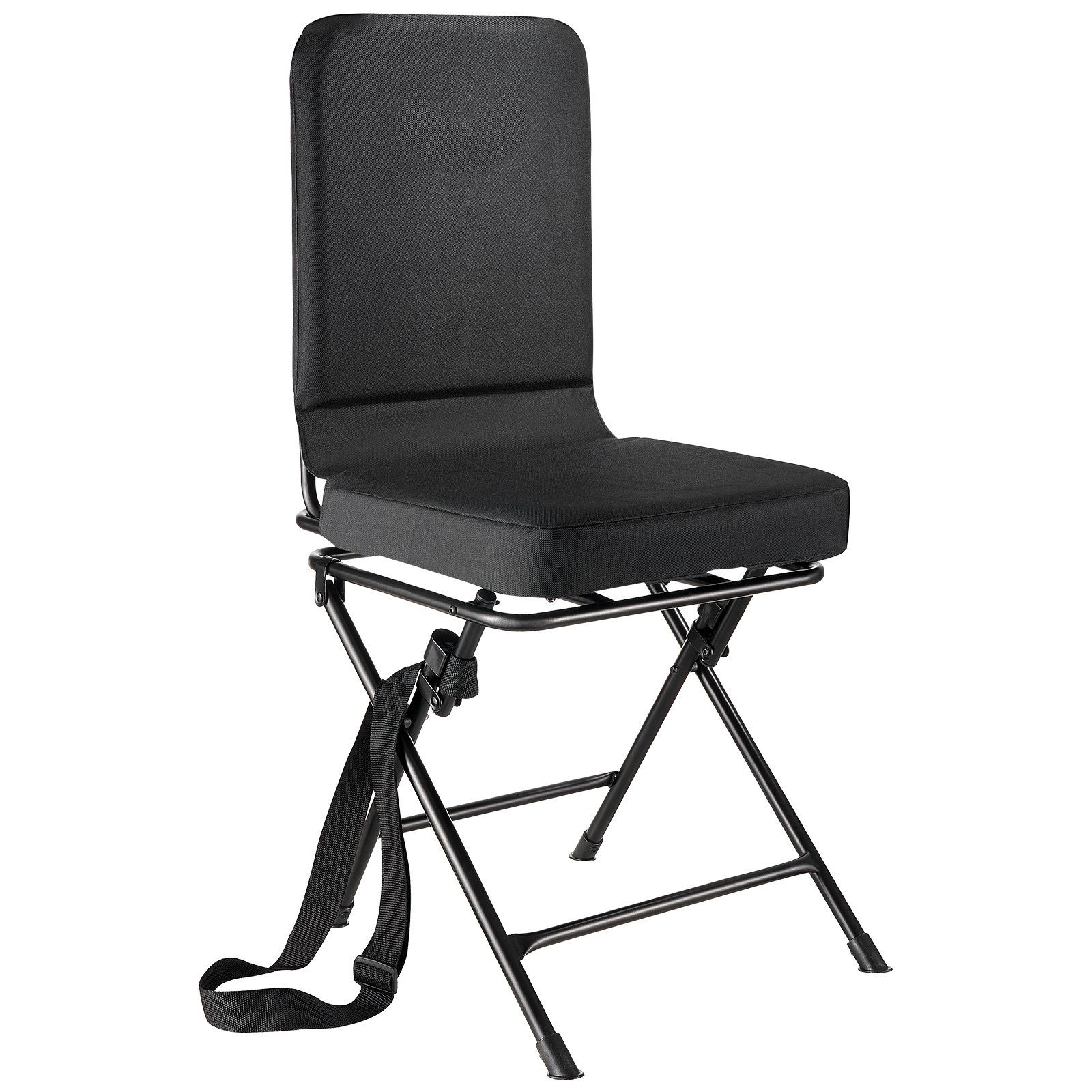 VEVOR Hunting Chair, 360Â° Silent Swivel, Foldable Lightweight Portable Blind Chair, Heavy-Duty Steel Frame Ground Stool Seat