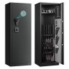 VEVOR 8-10 Gun Safe, Long Gun Cabinet for Rifles and Pistols, Quick Access Rifle Safe with 3 Pistol Pockets and Adjustable Racks