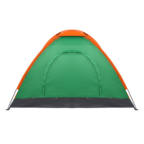 2-Person Waterproof Camping Dome Tent for Outdoor Hiking Survival Orange & Green