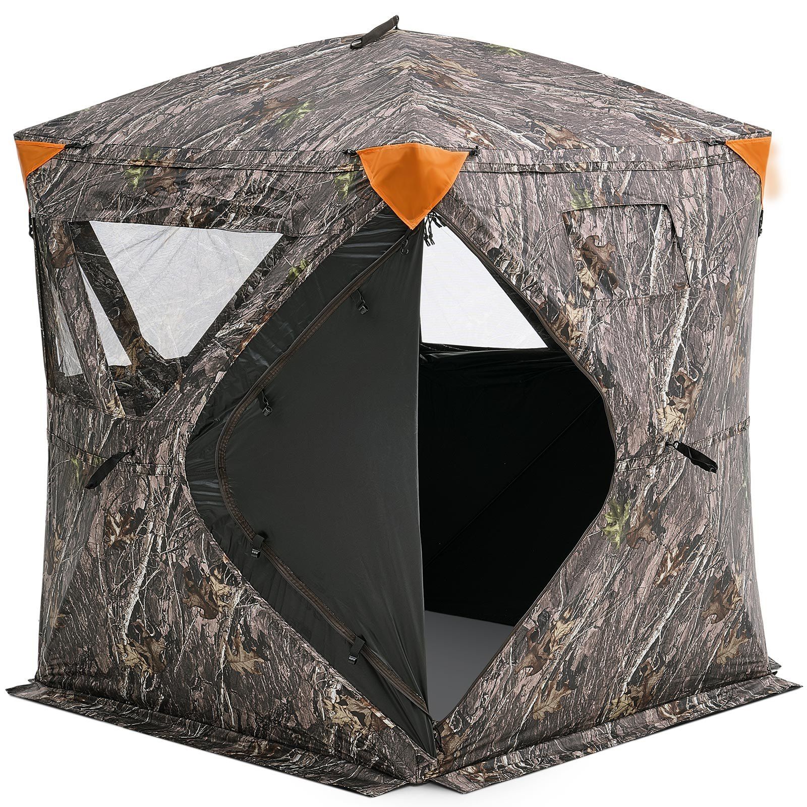 VEVOR Hunting Blind, 270Â° Ground Blind, 1-2 Person Pop Up Deer Blind for Hunting with Carrying Bag, Portable Resilient Hunting Tent