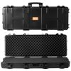 VEVOR Rifle Case, Rifle Hard Case with 3 Layers Fully-protective Foams, 42 inch lockable Hard Gun Case with Wheels, IP67 Waterproof & Crushproof