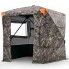 VEVOR Hunting Blind, 4-5 Person See Through Ground Blinds with Carrying Bag, 270 Degree Portable Camouflage Tent