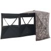 VEVOR Hunting Blind, 2-3 Person Thermal Ground Blinds with Tri-Leg Chair and Carrying Bag, Portable Camouflage Tent