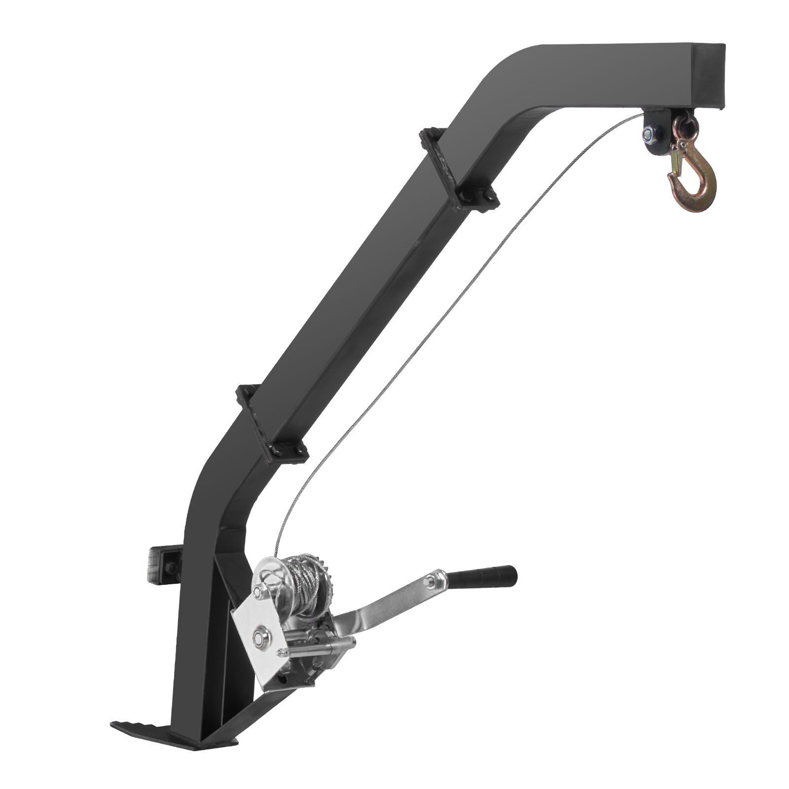 VEVOR Tree Mounted Deer Hoist, 353 lbs Load Capacity, Hunting Game Hoist Winch Lift with Ratchet Strap, Heavy Duty Deer Hanger for Skinning, Cleaning