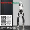 Tiger Pliers, Five In One Multifunctional Pliers Set, Industrial Grade with PVC Handle, Professional Manual Tools