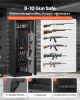 VEVOR 8-10 Gun Safe, Long Gun Cabinet for Rifles and Pistols, Quick Access Rifle Safe with 3 Pistol Pockets and Adjustable Racks