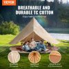 VEVOR Canvas Bell Tent, 4 Seasons 3 m/9.8ft Yurt Tent, Canvas Tent for Camping with Stove Jack, Breathable Tent Holds up to 4 People