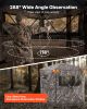 VEVOR Hunting Blind, 6-7 Person, 288 Degree 5 Side See-Through Ground Blinds with Carrying Bag, Portable Camouflage Tent