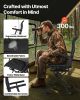 VEVOR Hunting Chair, 360Â° Silent Swivel, Foldable Portable Blind Chair, Heavy-Duty Steel Frame Ground Stool Seat, with Armrests