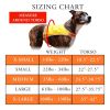 Lite Dog Vest XS Size Neck 15 in Coverage to Mid Back Orange Reflective Hi Visibility Blaze Orange Fluorescent Fabric Helps to Keep Them in Sight and