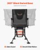 VEVOR Hunting Chair, 360Â° Silent Swivel, Foldable Portable Blind Chair, Heavy-Duty Steel Frame Ground Stool Seat, with Armrests