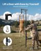 VEVOR Truck Hitch Game Hoist, 400 lbs Load Capacity, Hunting Deer Hoist with 2-inch Receiver, 360-Degree Swivel Shaft & Adjustable Height