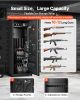 VEVOR 10-12 Gun Safe, Long Gun Cabinet for Rifles and Pistols, Quick Access Rifle Safe with 4 Pistol Pockets and 3 Adjustable Racks