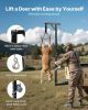 VEVOR Truck Hitch Game Hoist, 300 lbs Load Capacity, Hunting Deer Hoist with 2-inch Receiver, 360-Degree Swivel Shaft & Adjustable Height