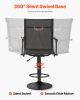 VEVOR Hunting Chair, 360Â° Silent Swivel, Lightweight Blind Chair, Heavy-Duty Steel Frame Ground Stool Seat, with Padded Armrests, Height Adjustable
