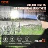VEVOR Rechargeable Spotlight Flashlight, 200,000 Lumens, IP67 Waterproof Handheld LED Spot Light