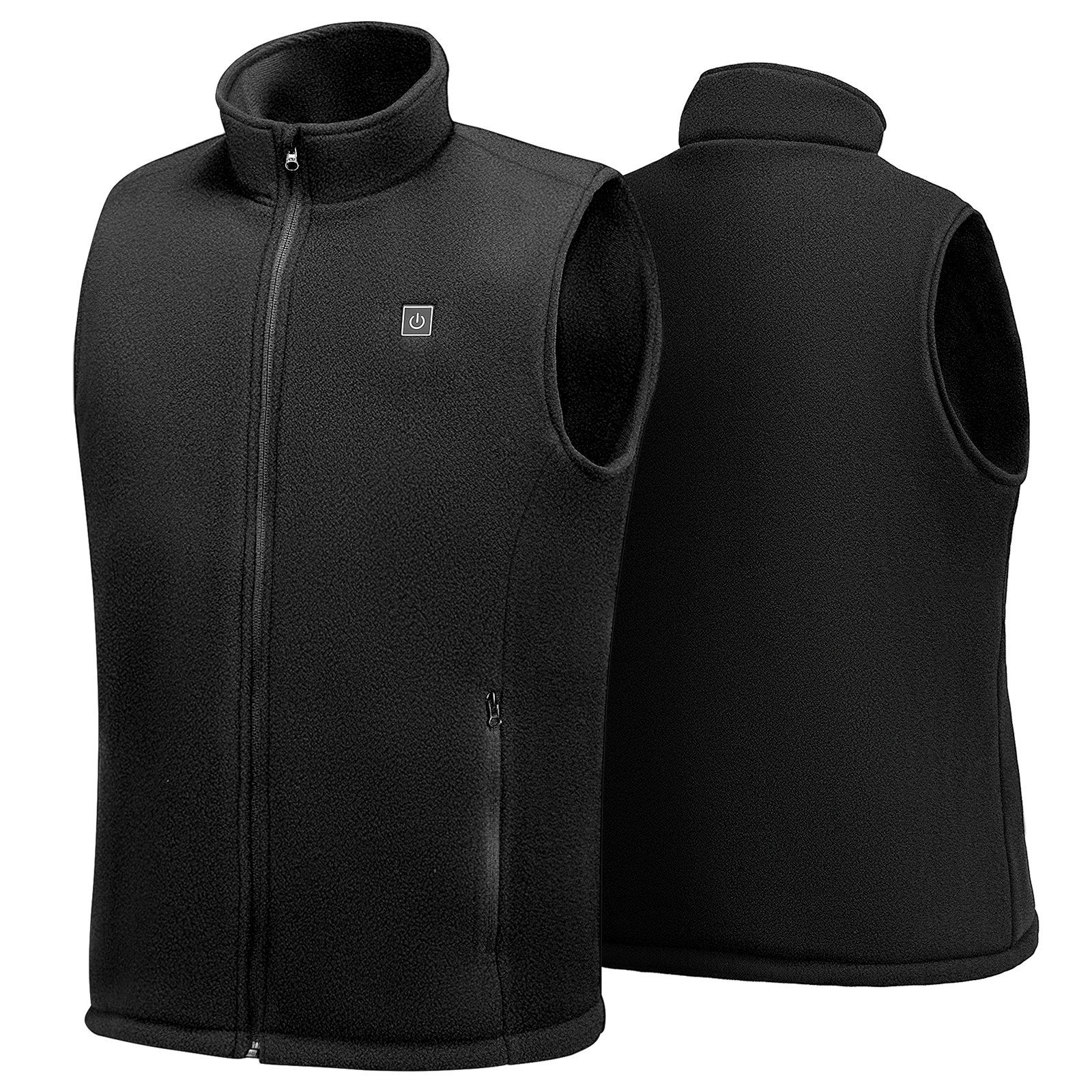 VEVOR Heated Vest, Men Electric Heating Vest with 16000 mAh Battery Pack, 6 Heating Zones Lightweight Rechargeable Winter-Vest with 3 Levels (default: Default)