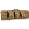 VEVOR Rifle Bag, 42 inch Tactical Double Long Gun Bag, Soft Rifle Case with Lockable Zipper, Portable Handle & Shoulder Strap