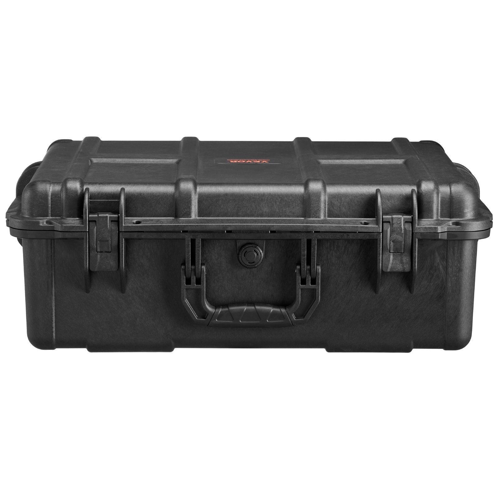 VEVOR Weatherproof Hard Case, Heavy Duty Protective Dry Box Case with Pre-cut Foam, and Retractable Pull Handles for Travel, Hunting, Military (Box Capacity: 2.4 cu.ft)
