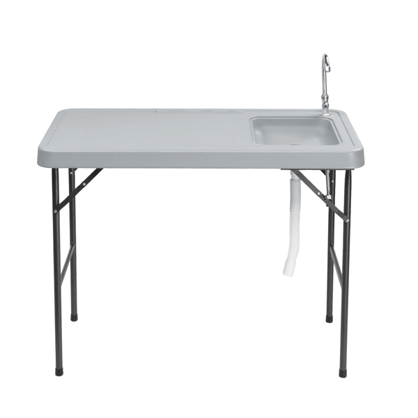 Folding Portable Fish Fillet & Hunting & Cutting Table with Sink Faucet (default: default title)