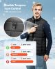 VEVOR Heated Vest, Men Electric Heating Vest with 16000 mAh Battery Pack, 8 Heating Zones Lightweight Rechargeable Winter-Vest with 3 Levels