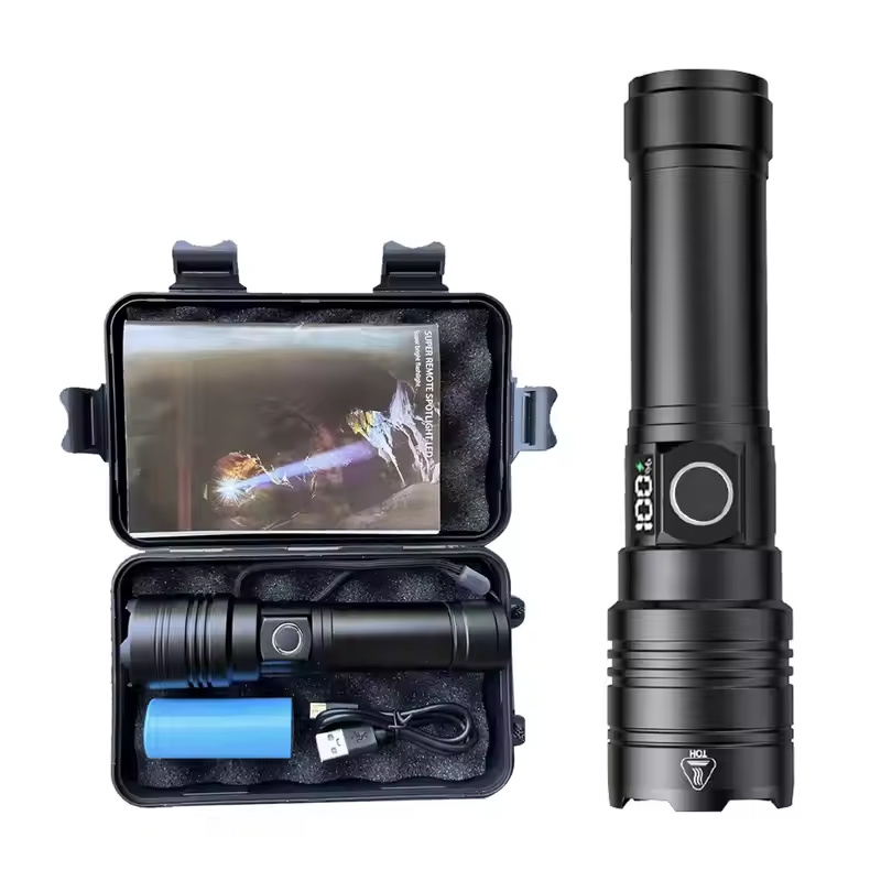 Rechargeable Flashlight (Option: Black)